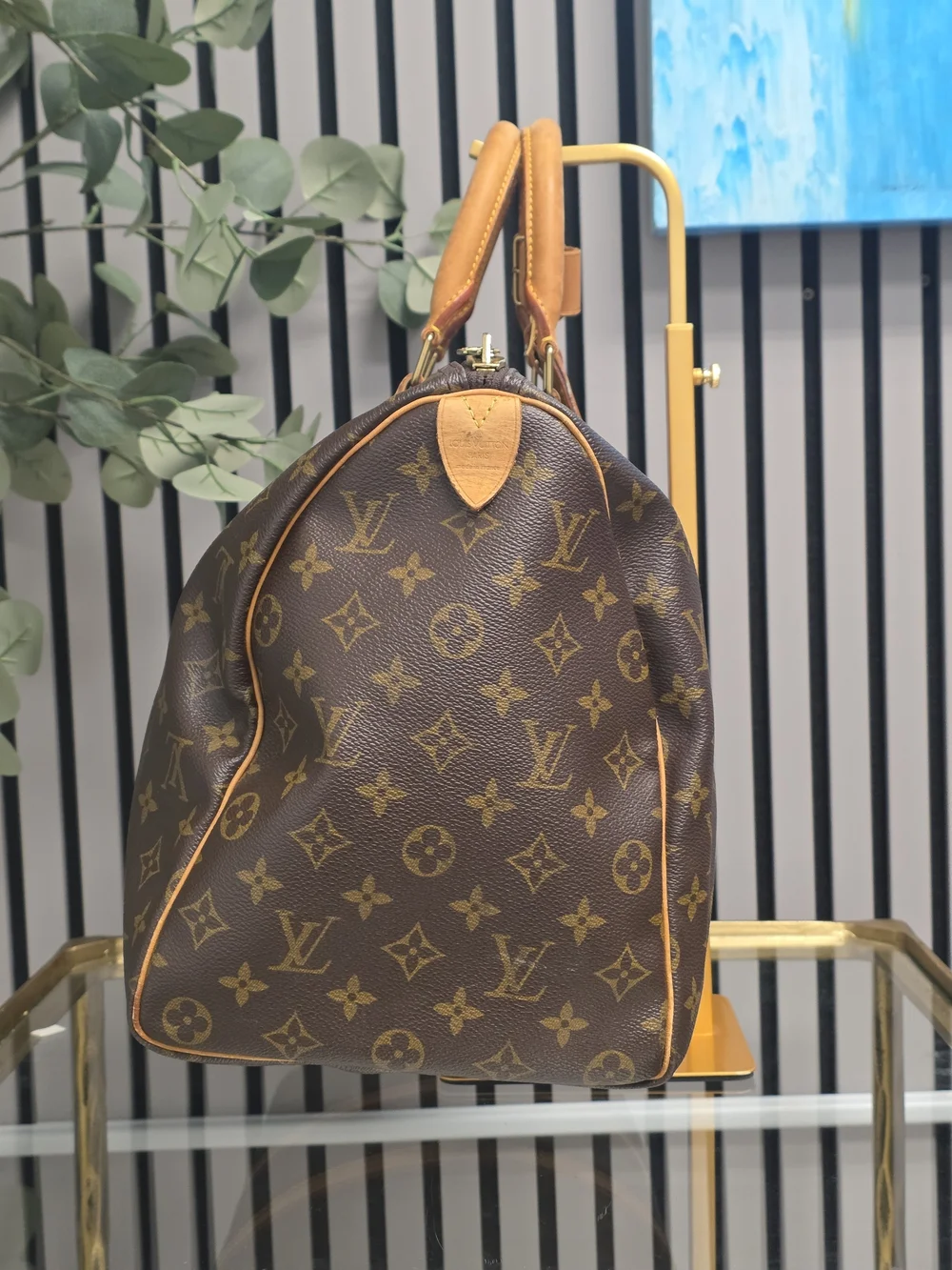 Louis Vuitton Brown Monogram Keepall 45 Travel Duffel
